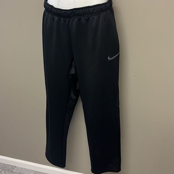 Nike Drifit Black Elastic Waistband w/ Drawstrings Running Warmup Pant- Large - Picture 2 of 16